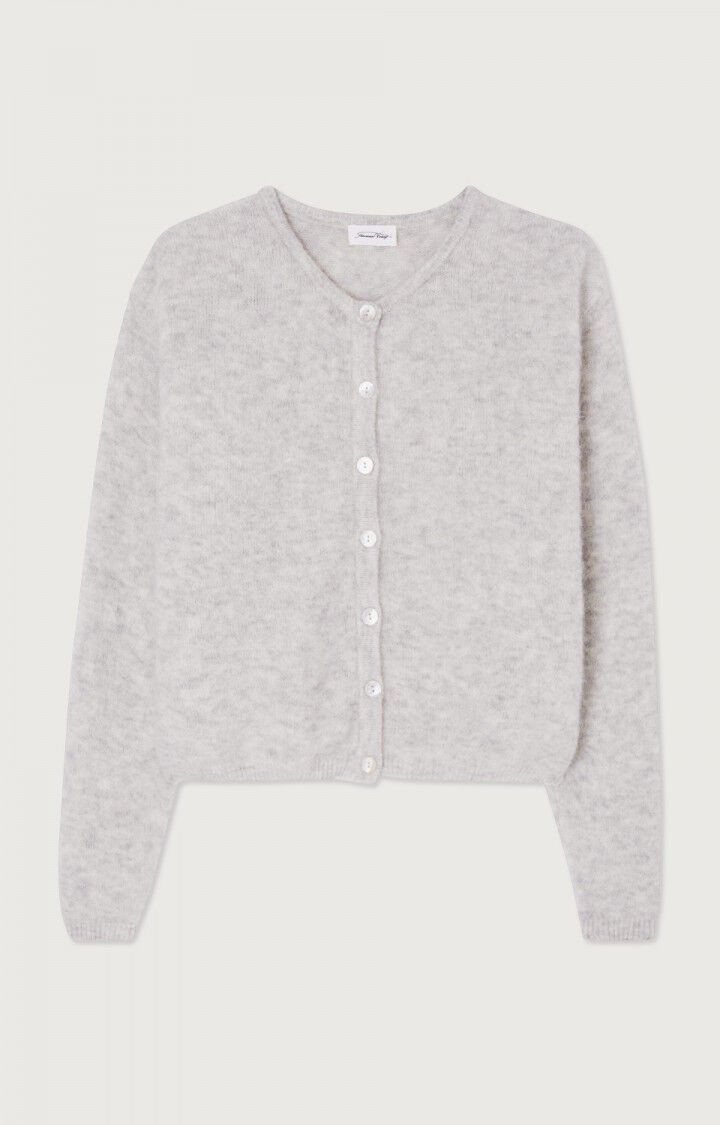 American Vintage VITO19EH25 W25 gilet court boule ml gris clair chine - Afbeelding 2