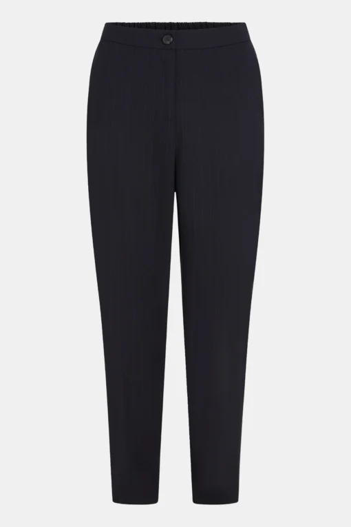 Alternative view of Penn&Ink W25N1631 trousers navy stripe
