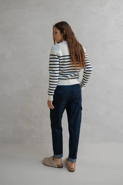 Penn&Ink W25Z783 trousers dark blue jeans - Afbeelding 5