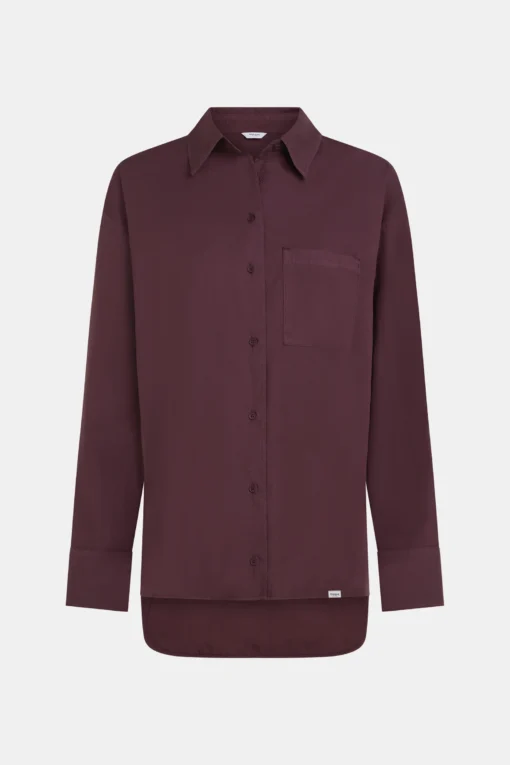 Alternative view of Penn&Ink W25Z795 blouse aubergine