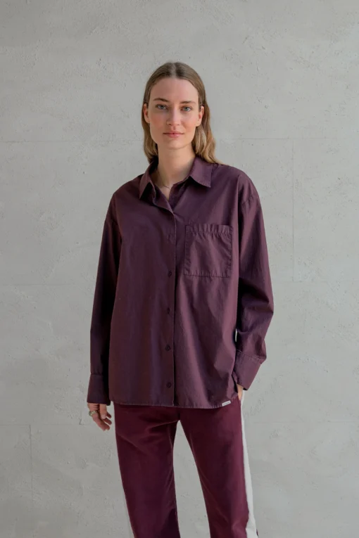 Penn&Ink W25Z795 blouse aubergine