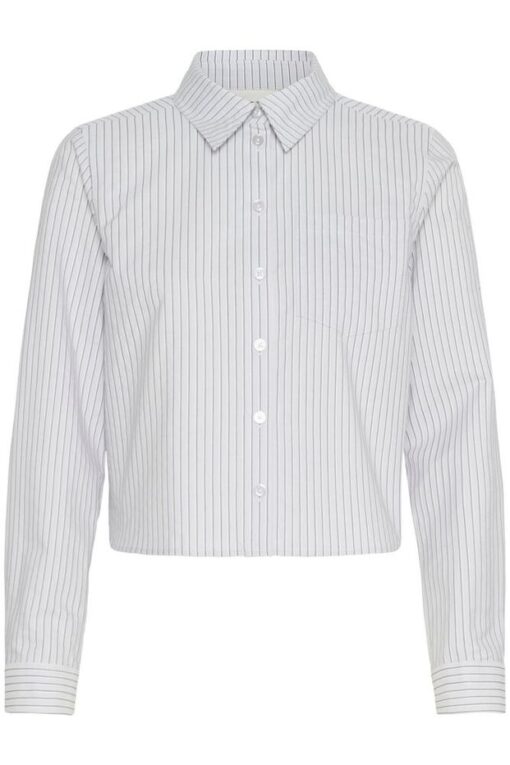 Alternative view of My Essential Wardrobe Jean short shirt 5363 pearlblue striped