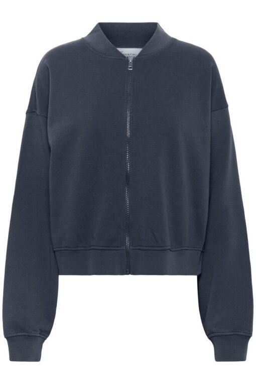 Alternative view of My Essential Wardrobe Meta short sweat jacket 5247 dark grey rando