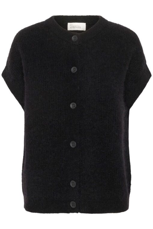 Alternative view of My Essential Wardrobe Siva OS knit cardigan 5314 black