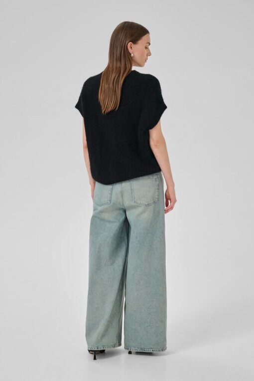 My Essential Wardrobe Siva OS knit cardigan 5314 black - Afbeelding 4