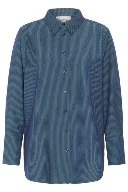Alternative view of My Essential Wardrobe Vitta shirt 5001 dark state w.stripe