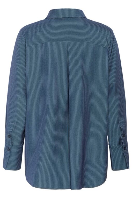 My Essential Wardrobe Vitta shirt 5001 dark state w.stripe - Afbeelding 4