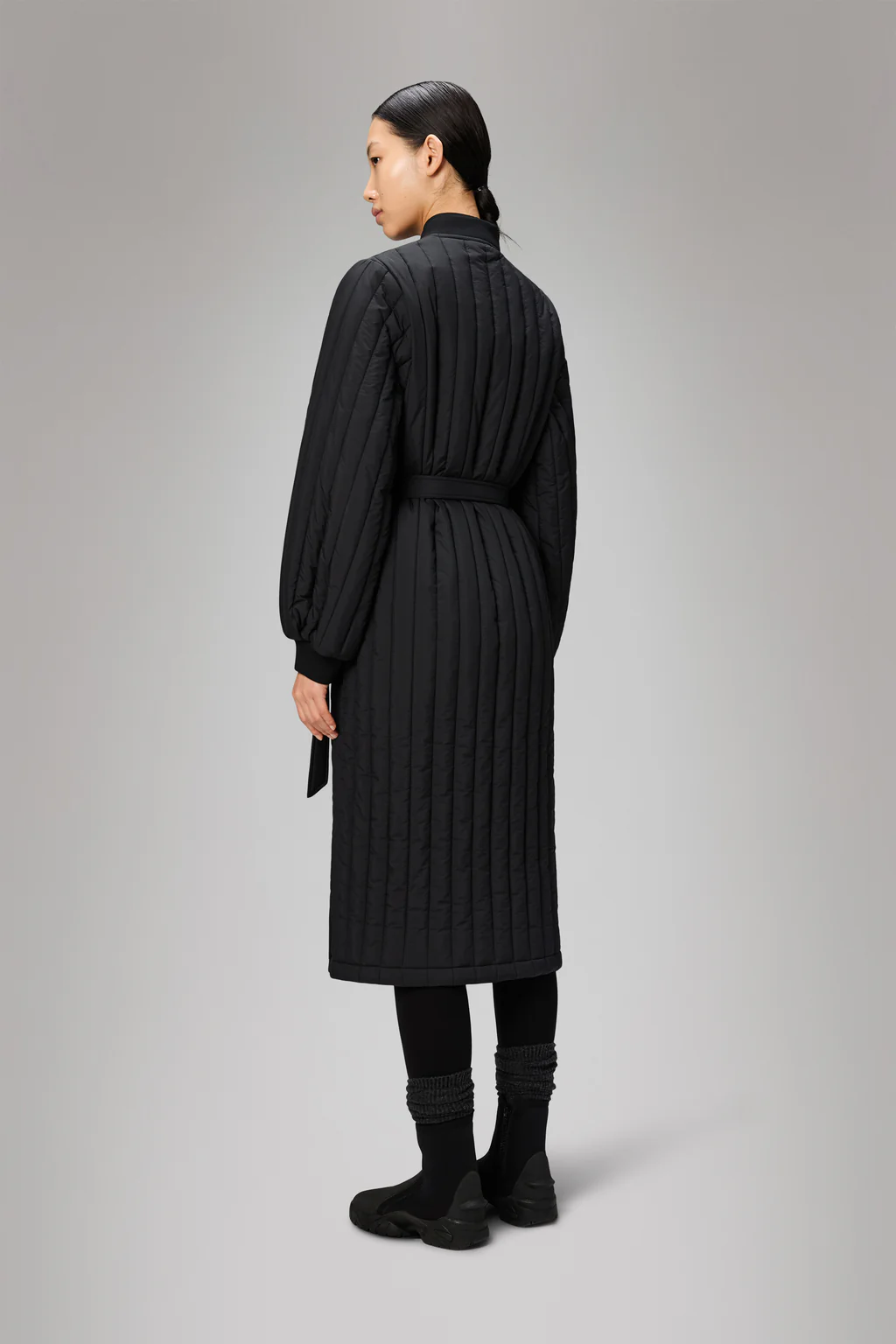 Rains 21870 banja liner w coat t1 black - Afbeelding 4