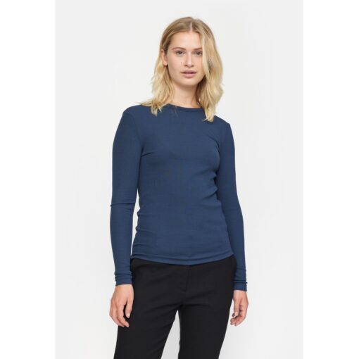Soft Rebels AW22-300 Fenja 0-neck top total eclipse