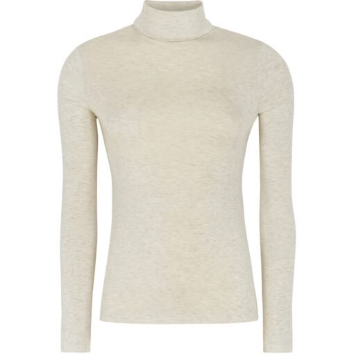 Alternative view of Soft Rebels 424-301 Roman roll neck arctic wolf melange