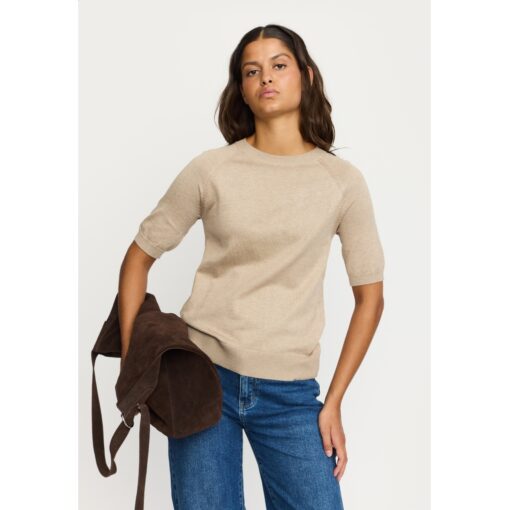Soft Rebels 320-200 Marla ss o-neck knit nomad melange