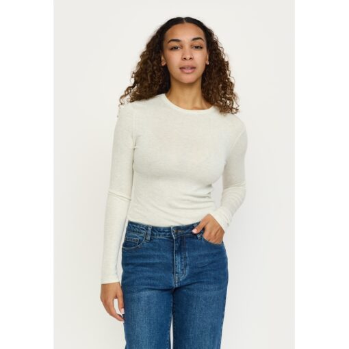 Soft Rebels 424-300 Roman o-neck arctic wolf melange