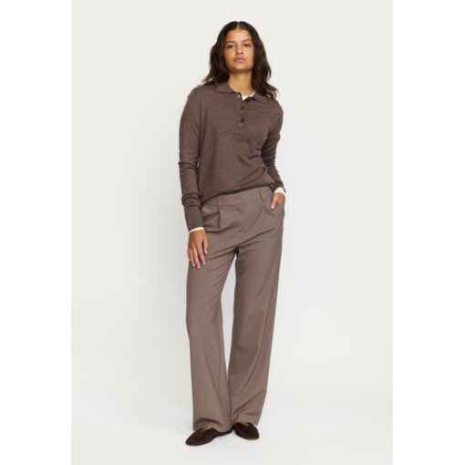 Soft Rebels 422-720 Vilja midwaist loose pant coffee quartz