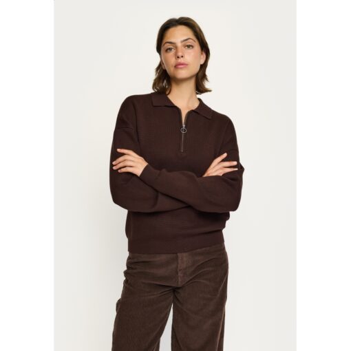 Soft Rebels 625-203 Henrietta polo knit coffee bean