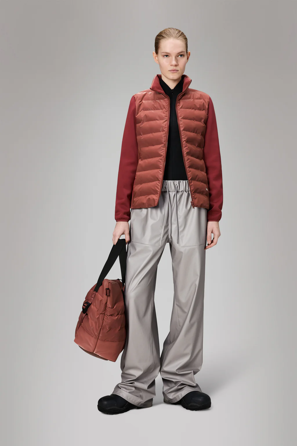 Rains 21920 safi fleece hybrid curve jacket  honor