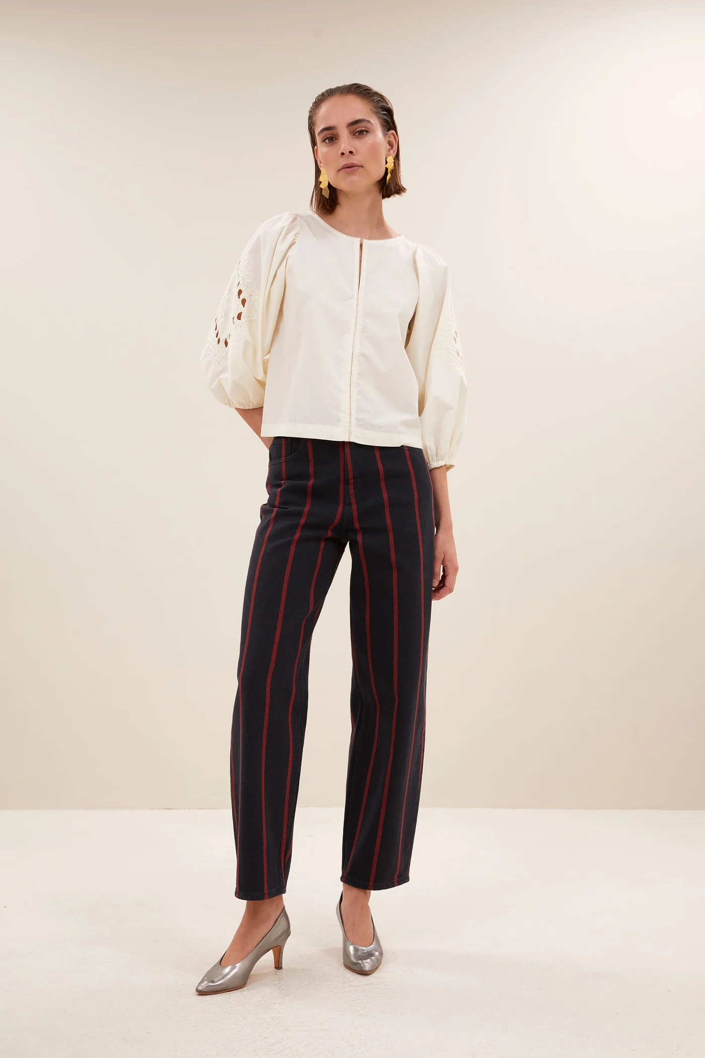 By-Bar Rae blouse cloud white - Afbeelding 6