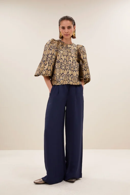 By-Bar Zasu festive blouse gold