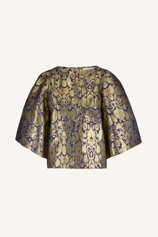Alternative view of By-Bar Zasu festive blouse gold