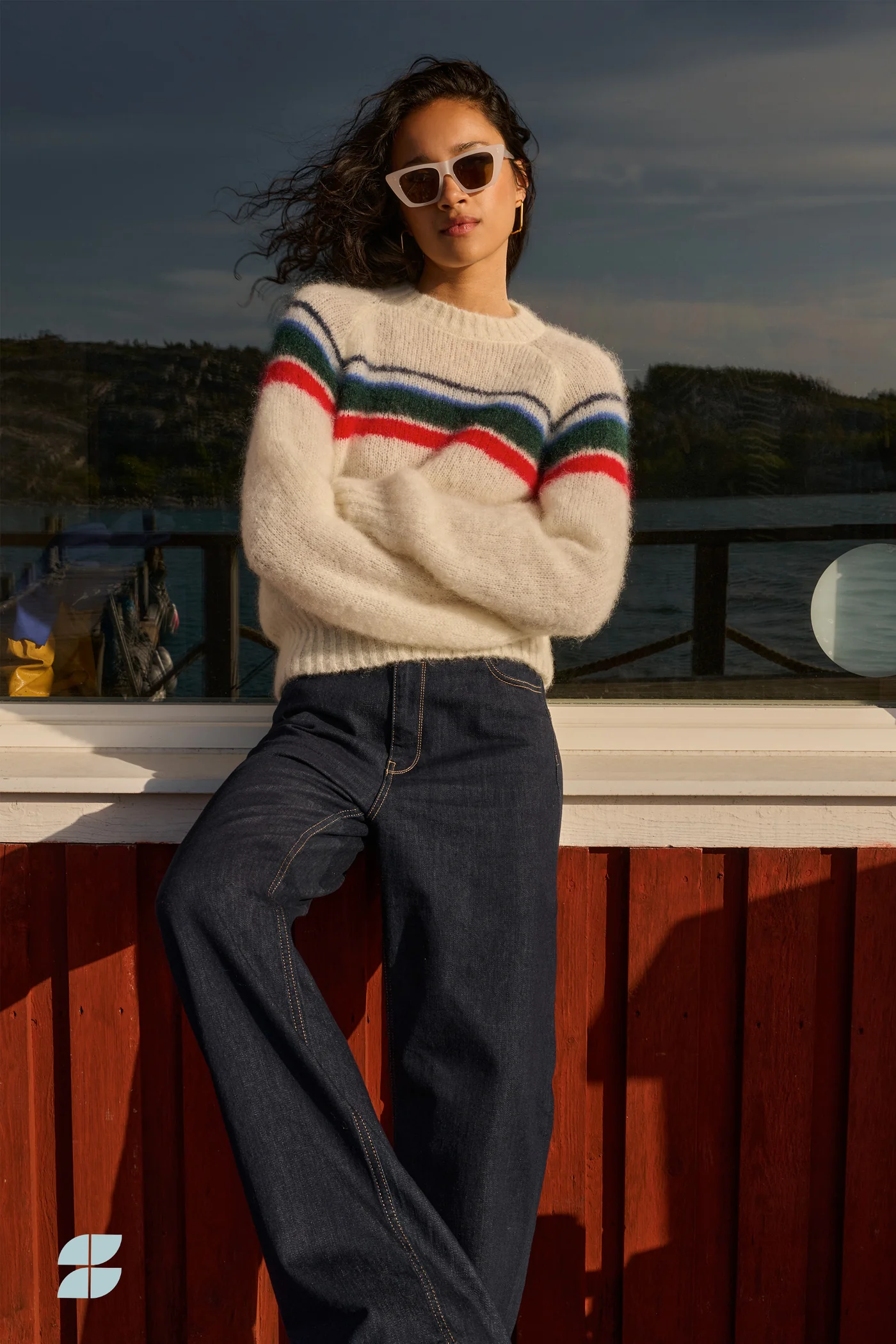 By-Bar Liam stripe pullover off white - Afbeelding 3
