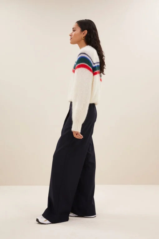 By-Bar Liam stripe pullover off white - Afbeelding 5