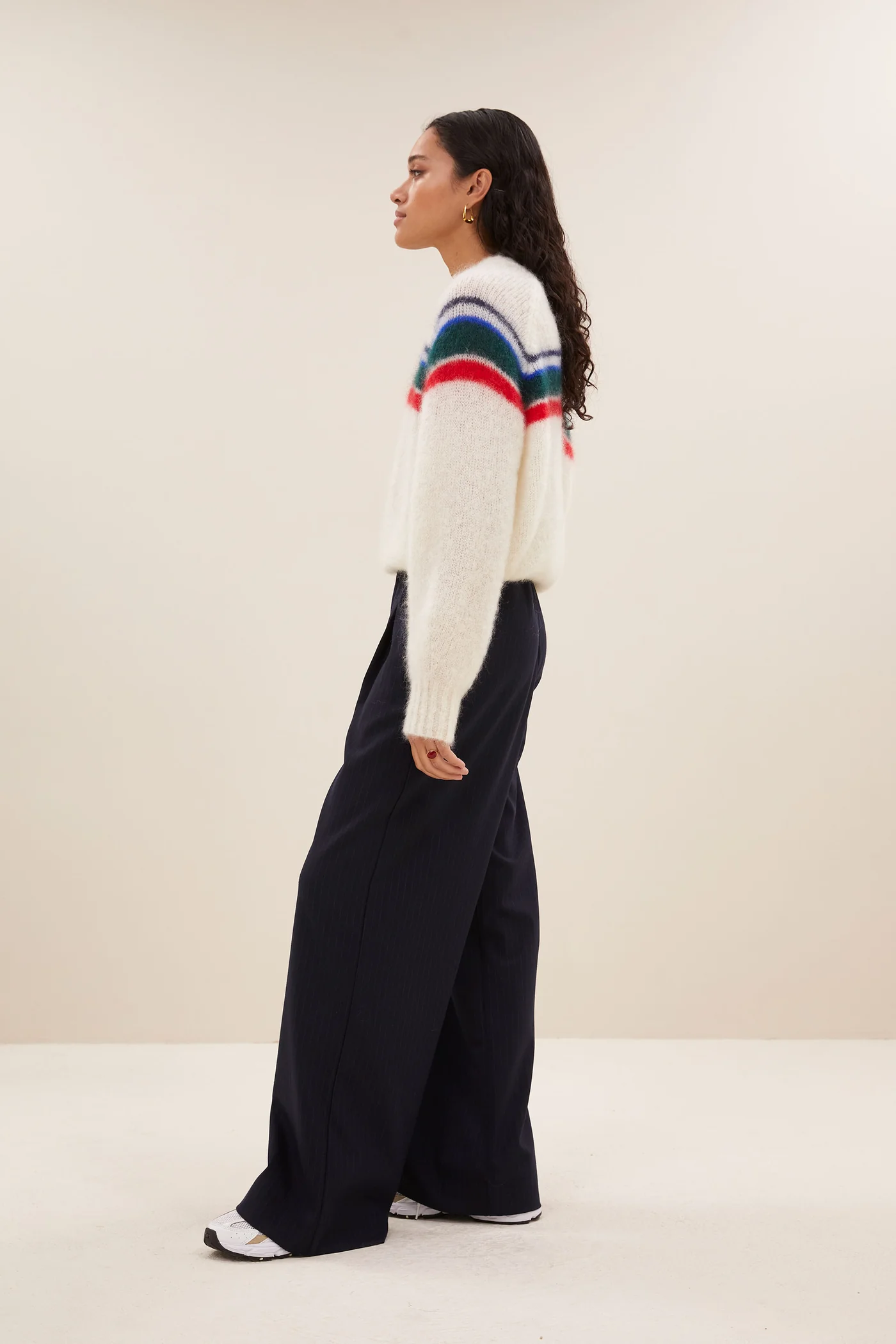 By-Bar Liam stripe pullover off white - Afbeelding 5