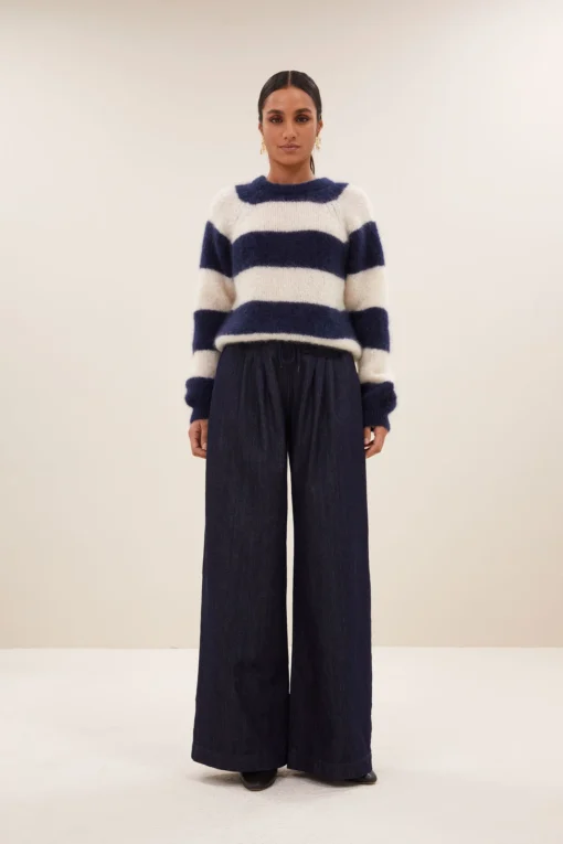 By-Bar Sian stripe pullover midnight stripe