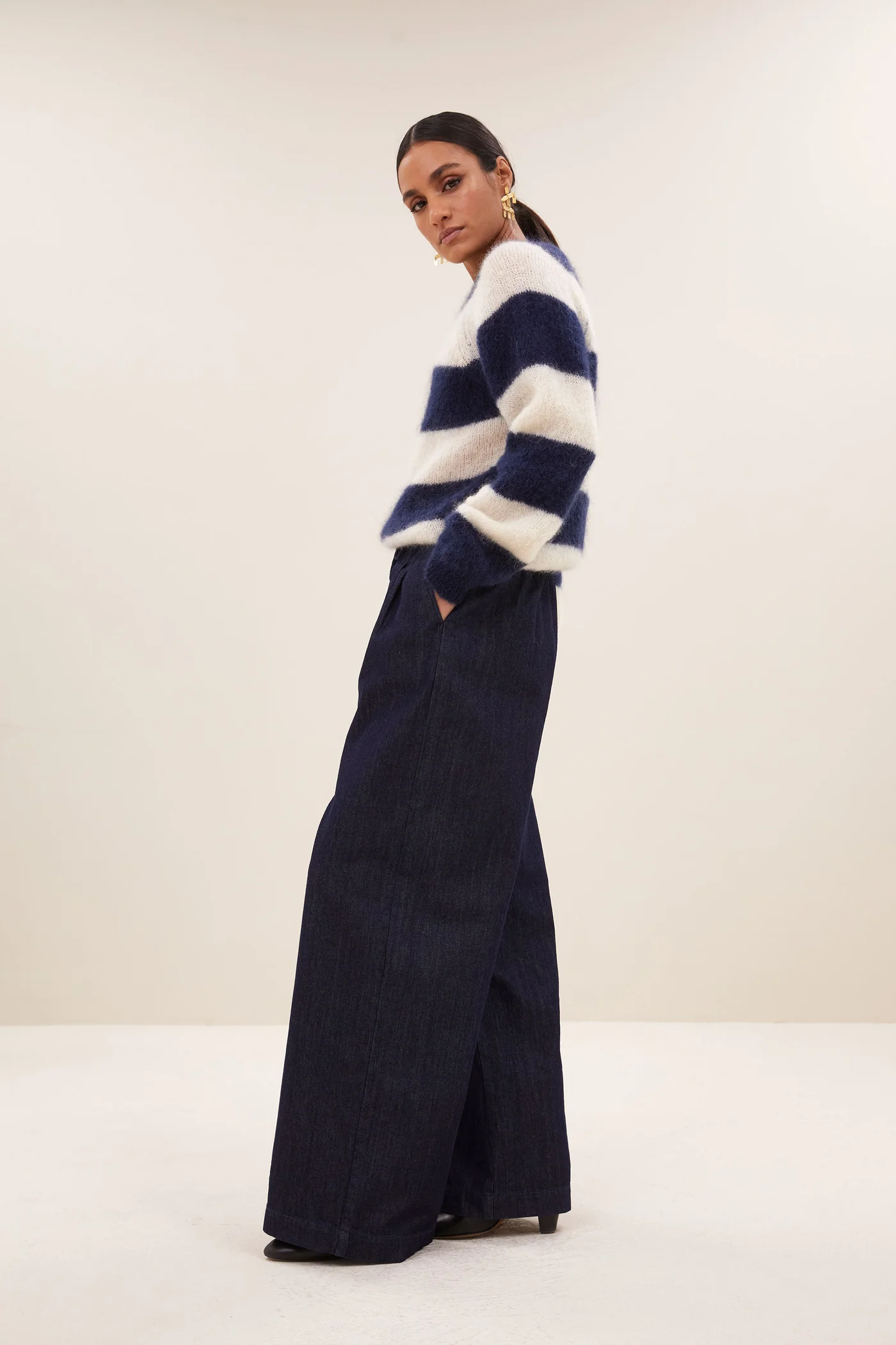 By-Bar Sian stripe pullover midnight stripe - Afbeelding 5