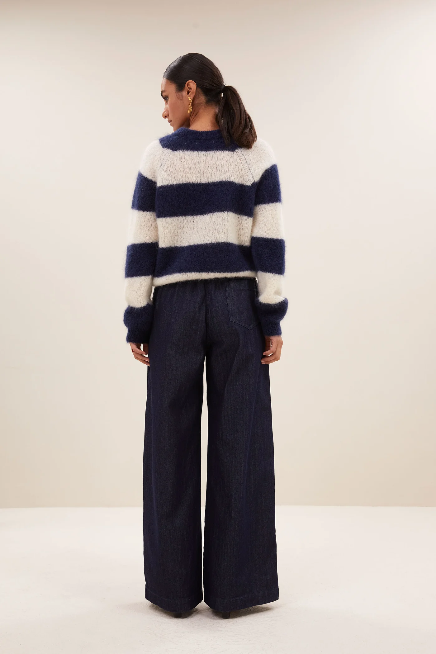 By-Bar Sian stripe pullover midnight stripe - Afbeelding 3