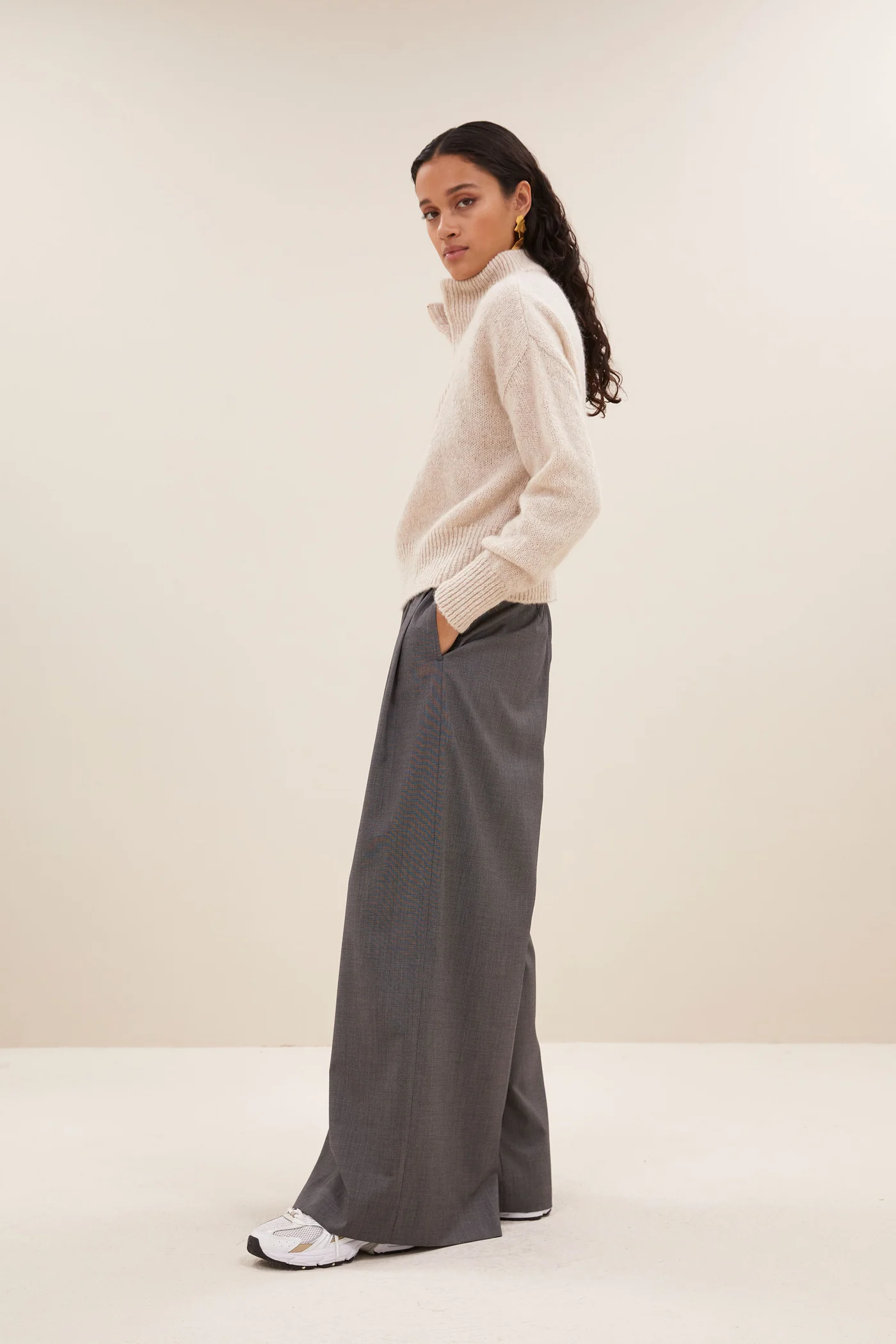 By-Bar Boxy beau pullover chalk - Afbeelding 5