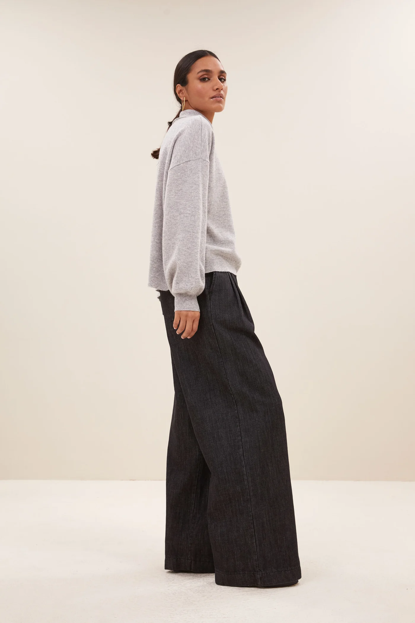 By-Bar Sammie pullover grey melee - Afbeelding 5