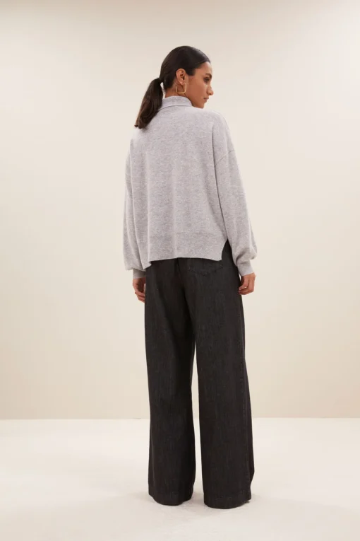By-Bar Sammie pullover grey melee - Afbeelding 4