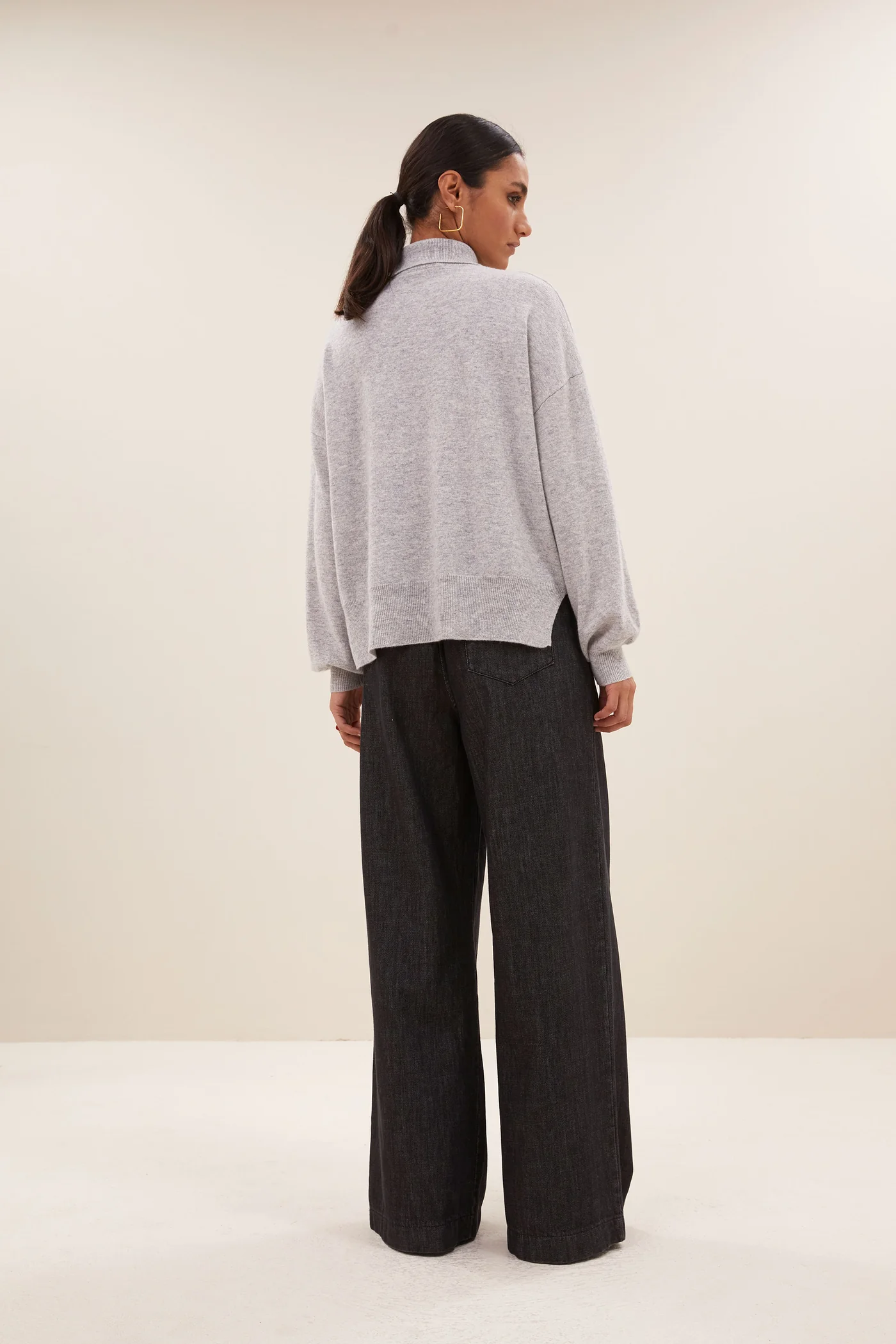 By-Bar Sammie pullover grey melee - Afbeelding 4