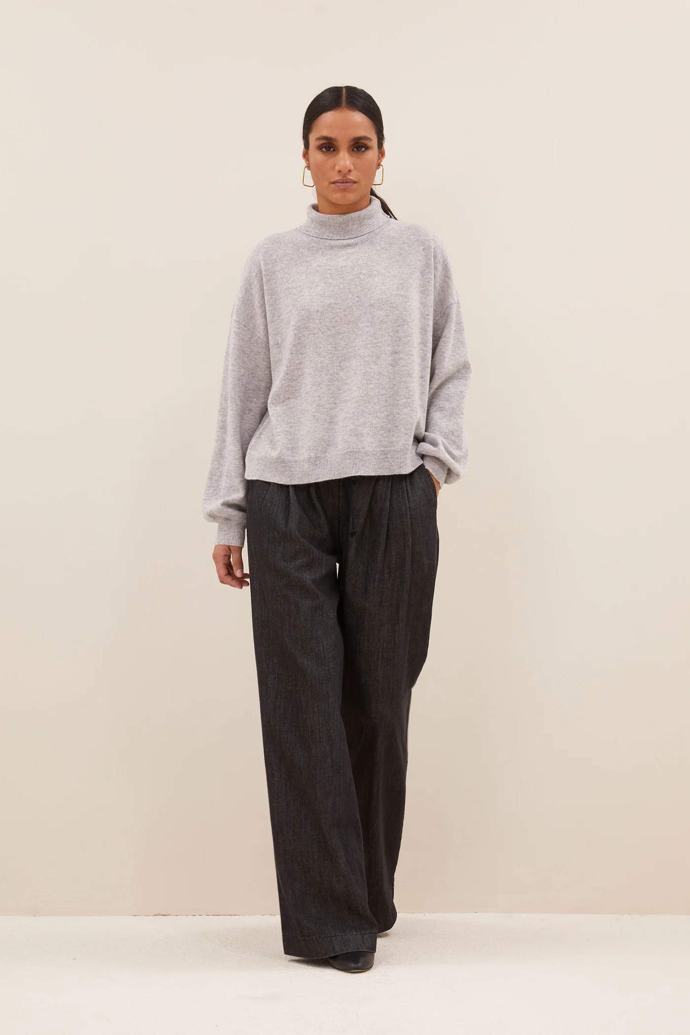 By-Bar Sammie pullover grey melee - Afbeelding 3