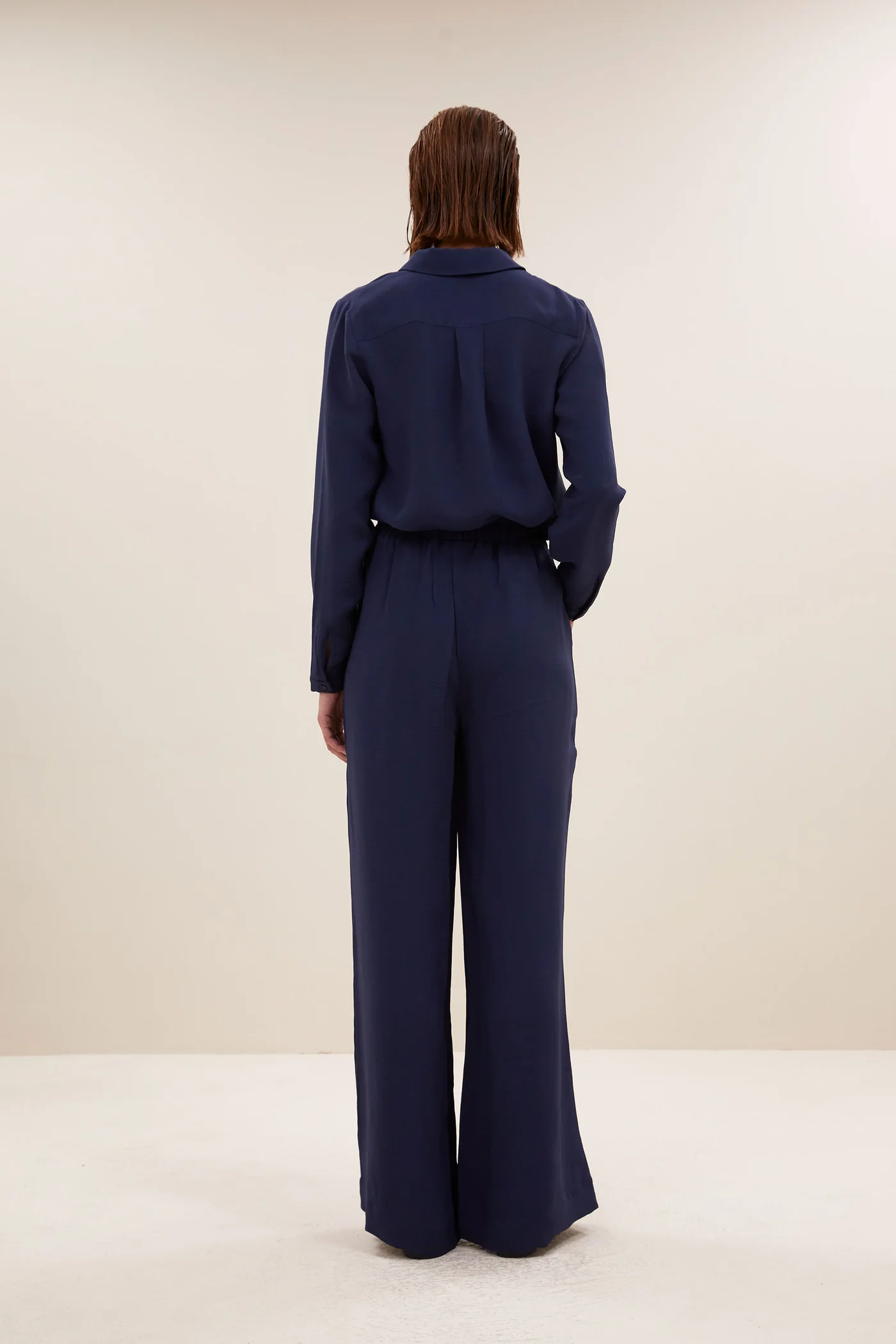 By-Bar Benji satin stripe pants evening blue - Afbeelding 6