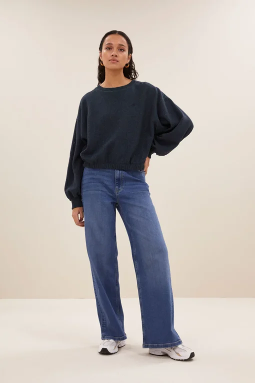 By-Bar Bodil sparkle sweater midnight