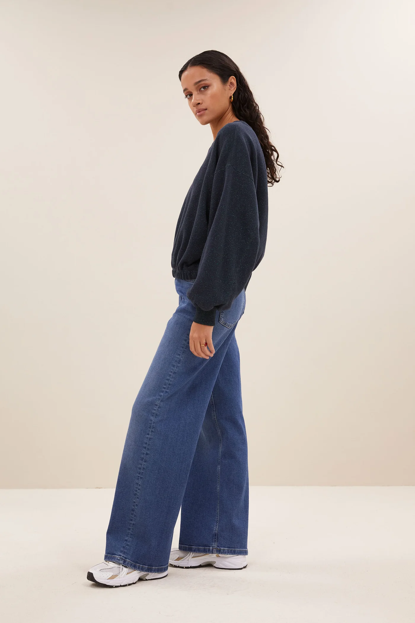 By-Bar Bodil sparkle sweater midnight - Afbeelding 3