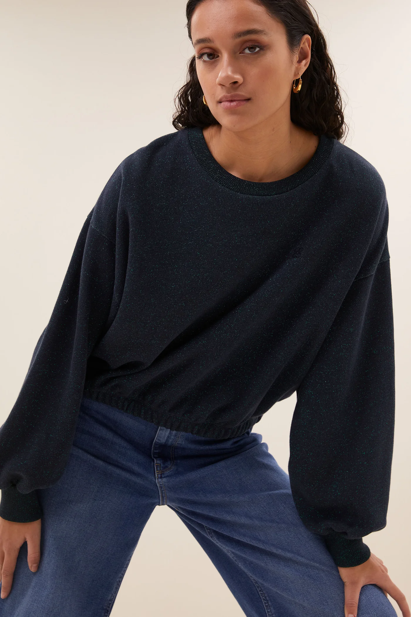 By-Bar Bodil sparkle sweater midnight - Afbeelding 5