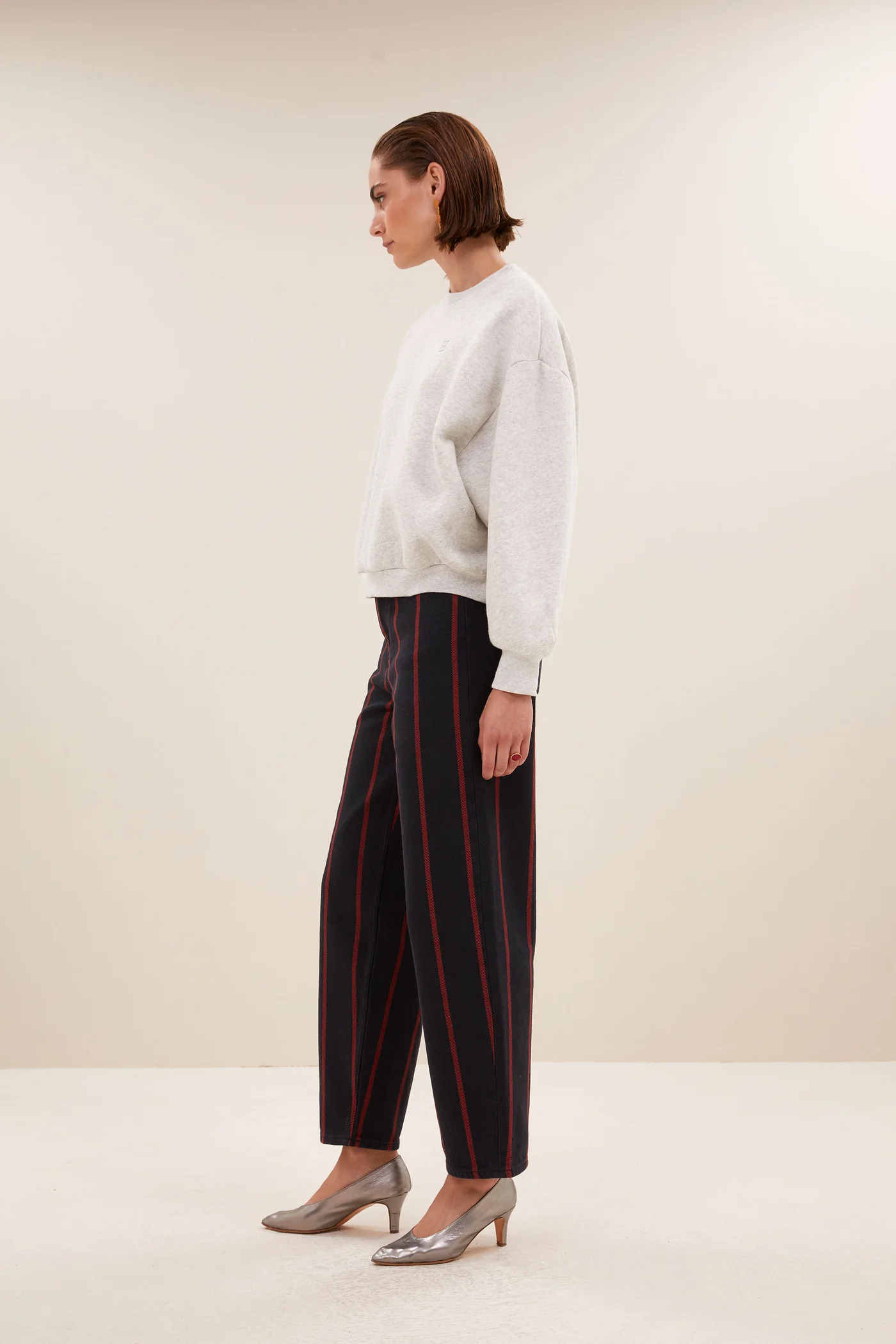 By-Bar Bibi dance sweater light grey melee - Afbeelding 6