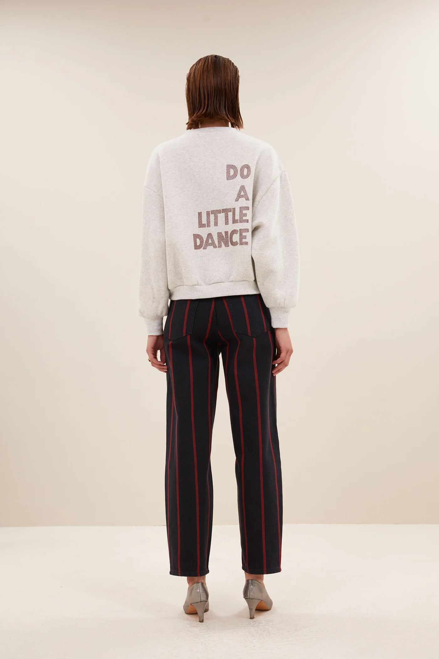 By-Bar Bibi dance sweater light grey melee - Afbeelding 5