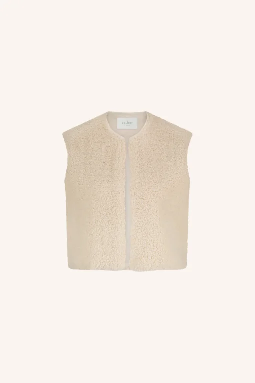 Alternative view of By-Bar Wolly gilet off white