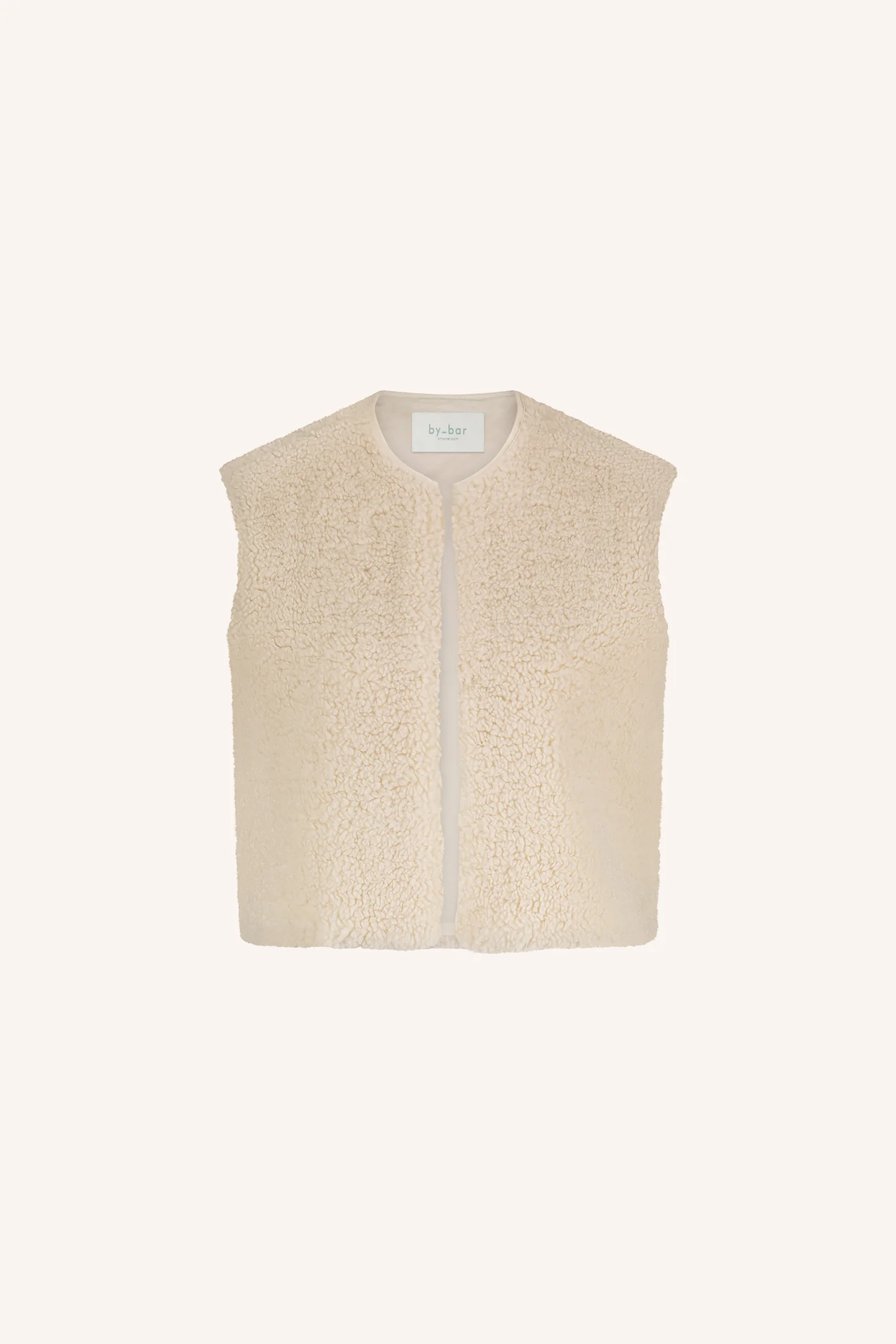 By-Bar Wolly gilet off white - Afbeelding 2