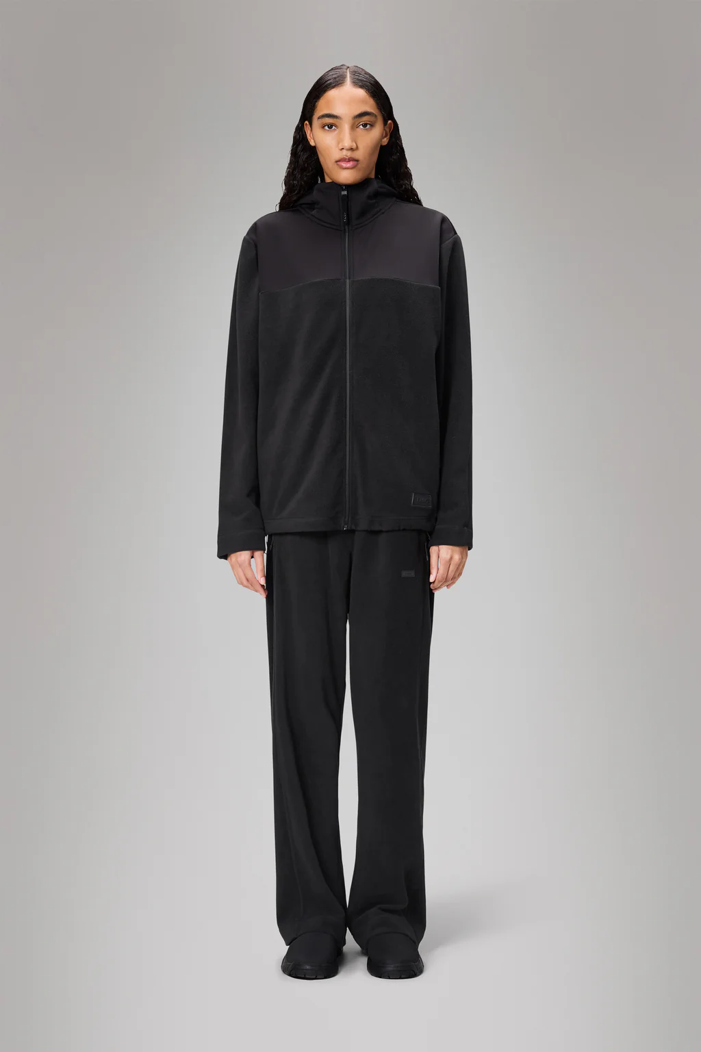 Rains 21860 sintra fleece reverse w jacket black - Afbeelding 3