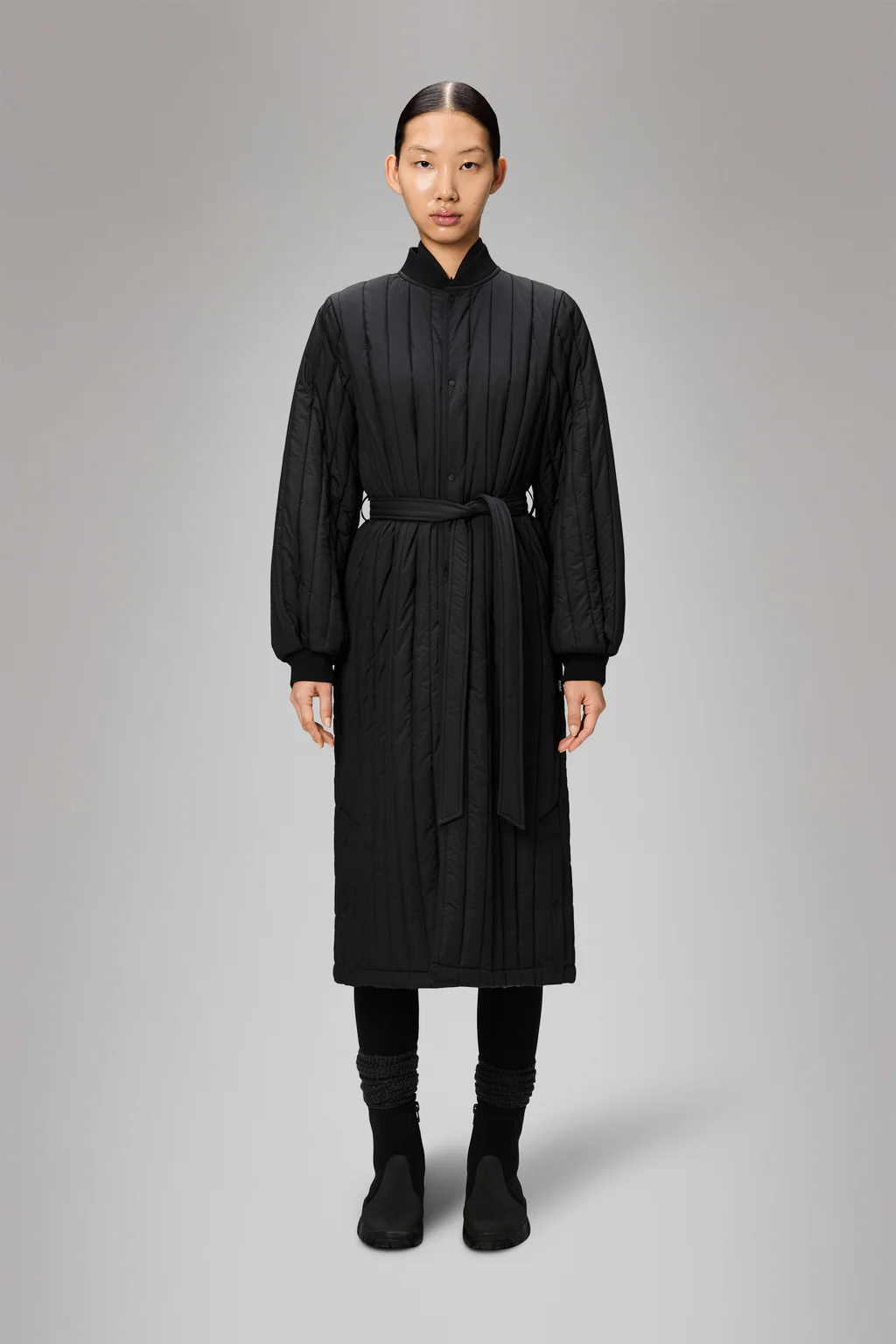 Rains 21870 banja liner w coat t1 black - Afbeelding 3