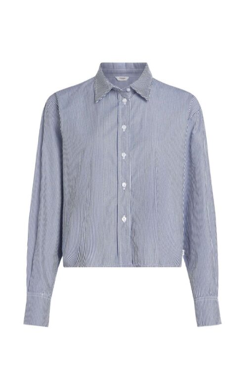 Penn&Ink W25Z794 blouse stripe blue white