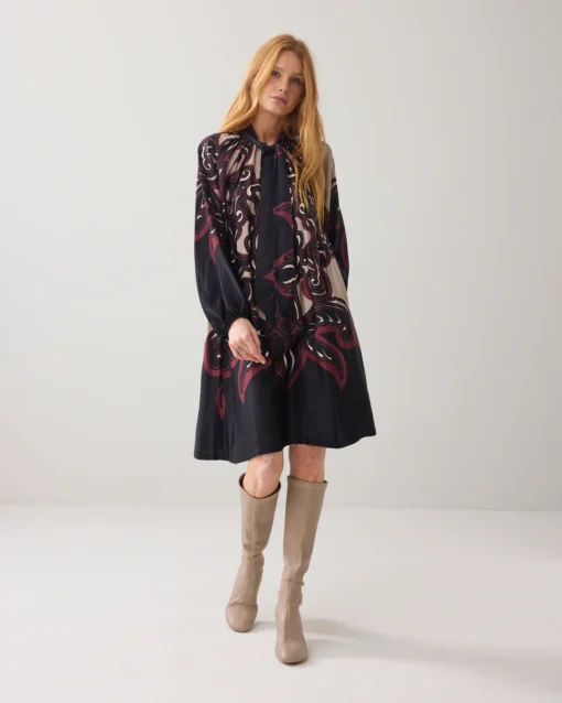 Summum 5s1636 Dress ornament print multicolor