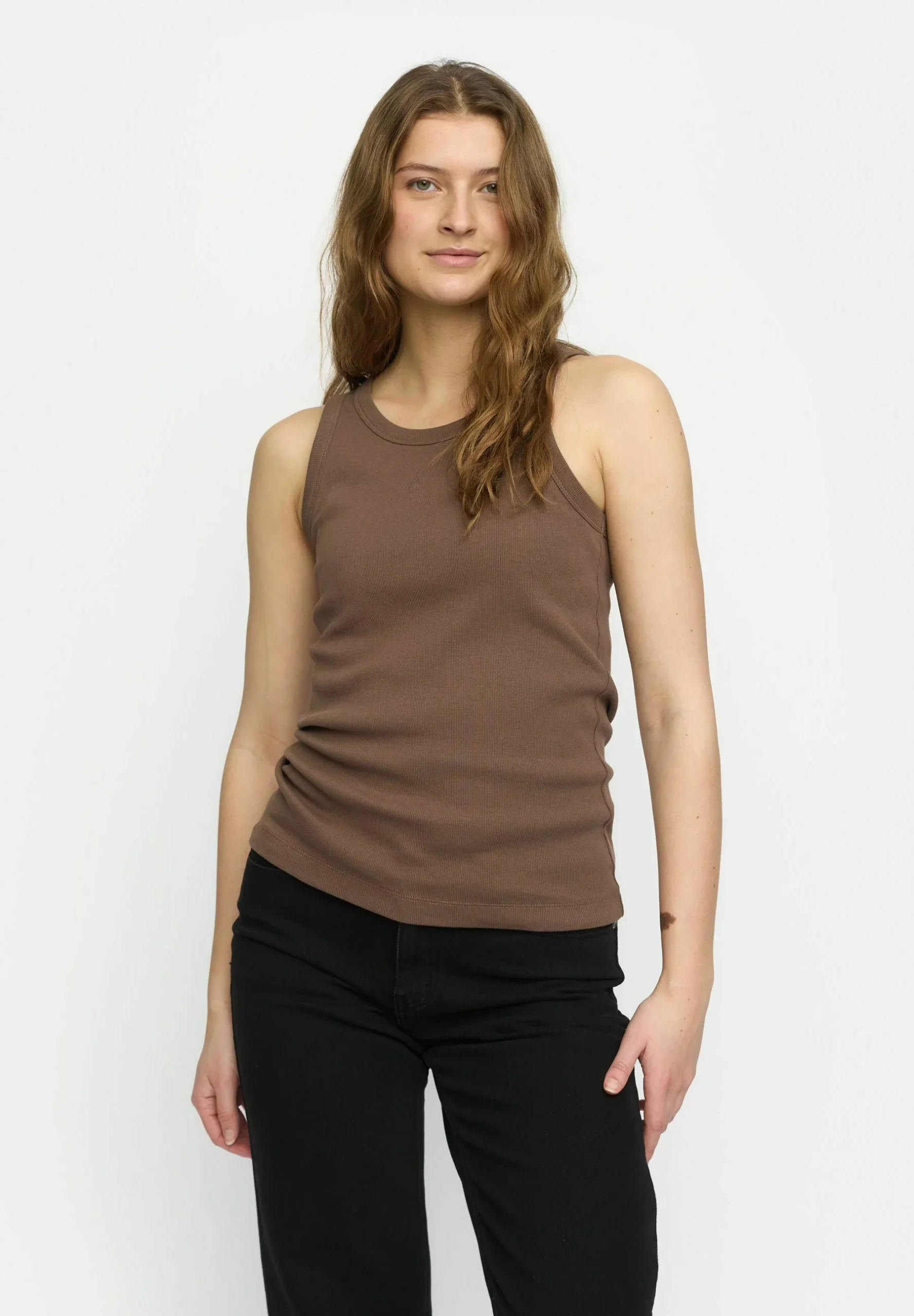 Soft Rebels 320-307-1 Adelynn tank top gots coffee quartz