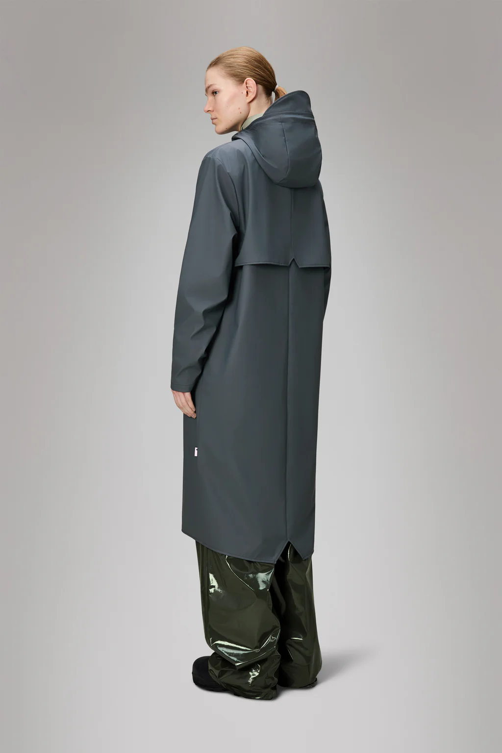 Rains 18360 longer jacket w3 lagoon - Afbeelding 4