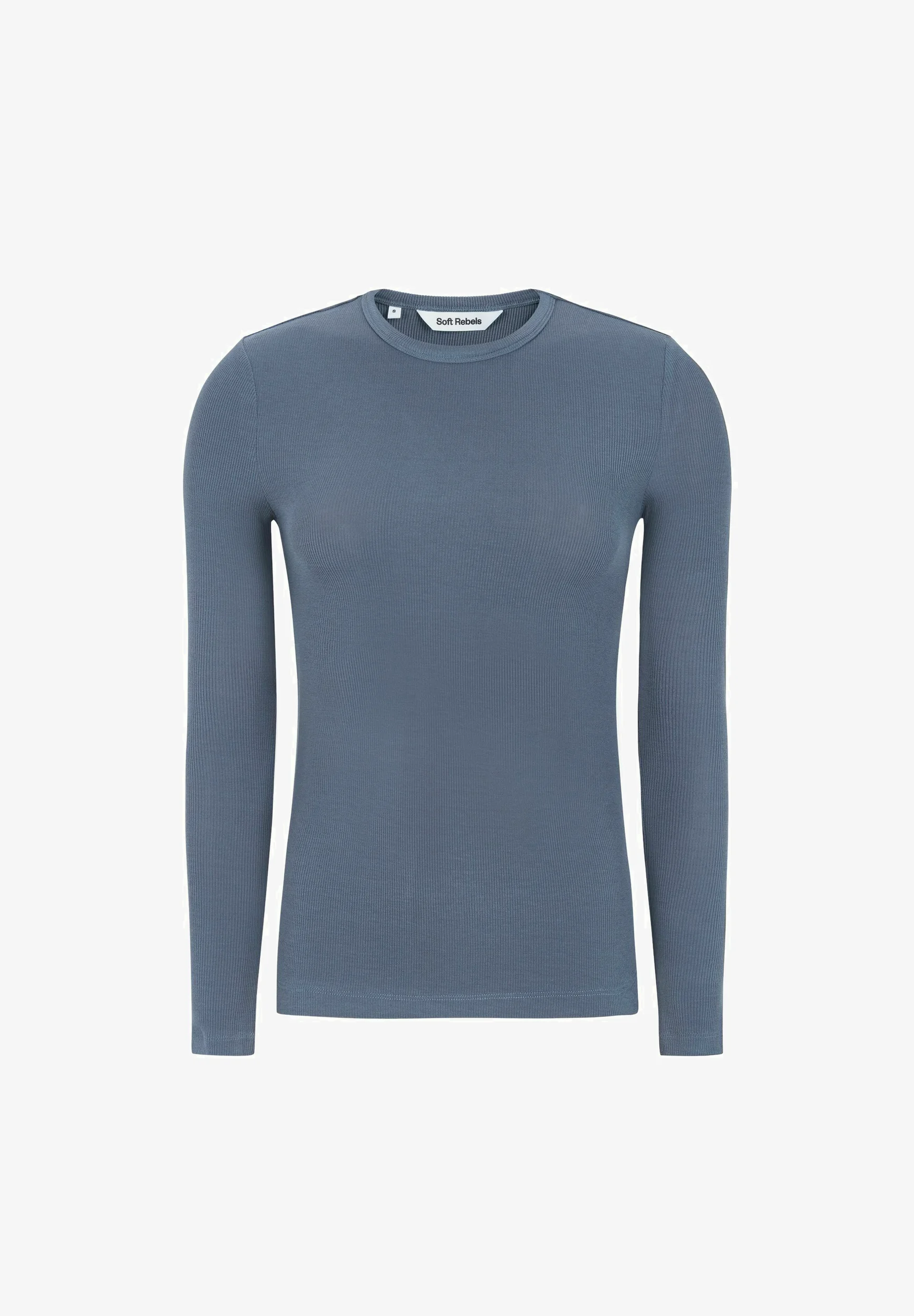 Soft Rebels AW22-300 Fenja o-neck top grisaille