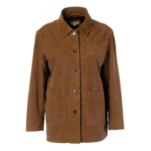 Alternative view of JcSophie jeddah suede jacket dark cognac