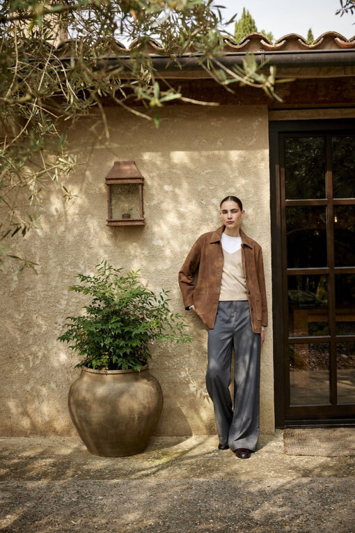 JcSophie jeddah suede jacket dark cognac